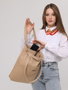 Zoozie Bags Bolso Tote Beige en Gabardina